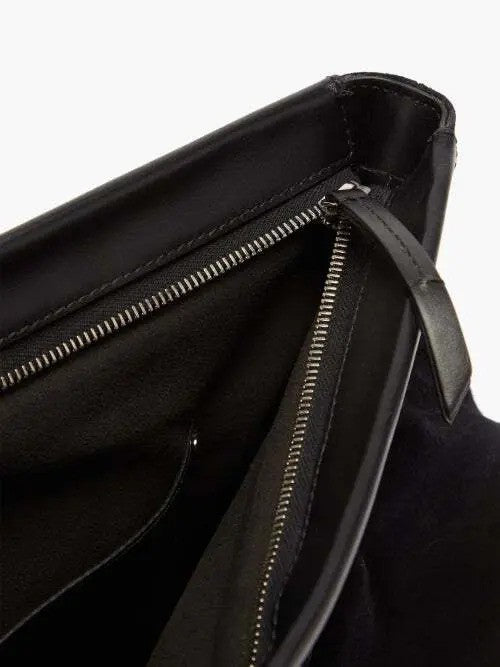 ISABEL MARANT "Luz Suede & Leather Clutch"  Handbag