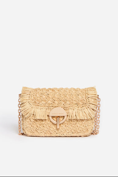VANESSA BRUNO "Raffia Moon" Bag