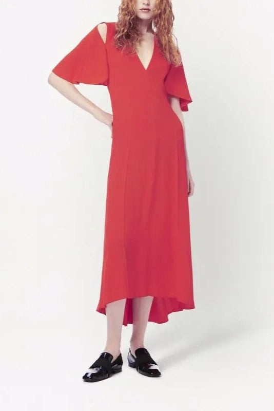 VICTORIA BECKHAM "Keyhole" Midi Dress