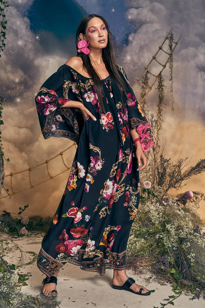 CAMILLA "Mirror Mirror Keyhole" Long Kaftan