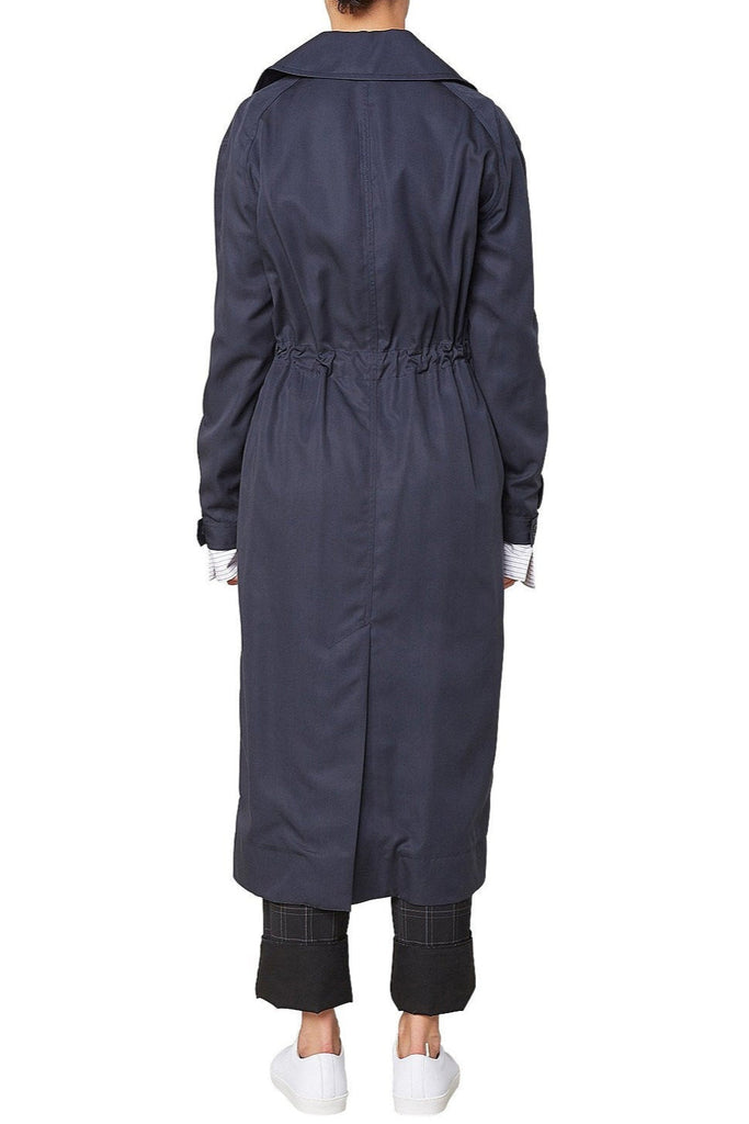 LEE MATHEWS "Jackie Draw Cord" Trench Coat