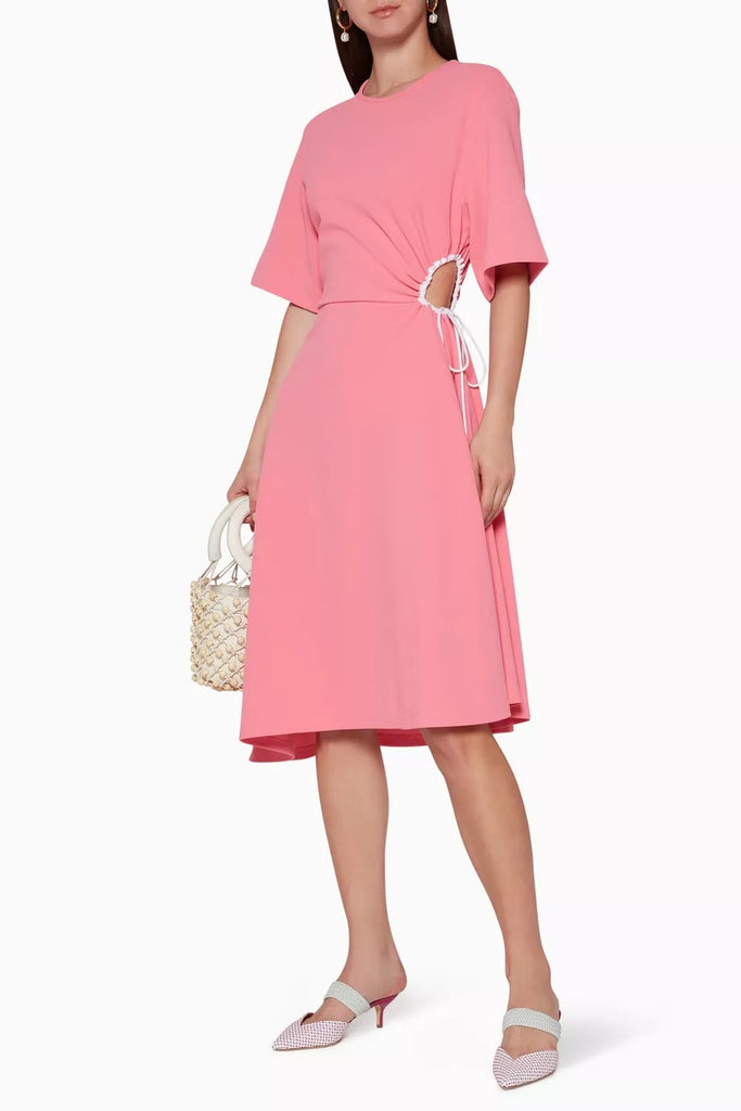 SEE BY CHLOE "Drawstring" Cut Out Dress