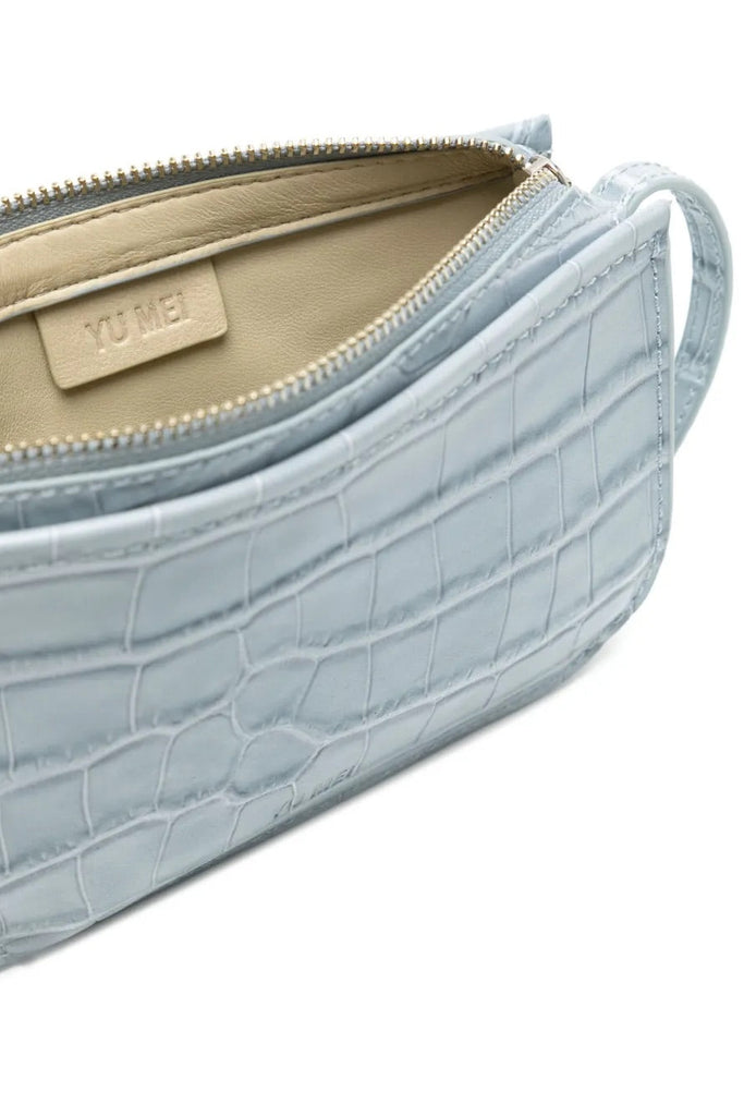 YU MEI Mini Vi "Crocodile-effect" Crossbody Bag