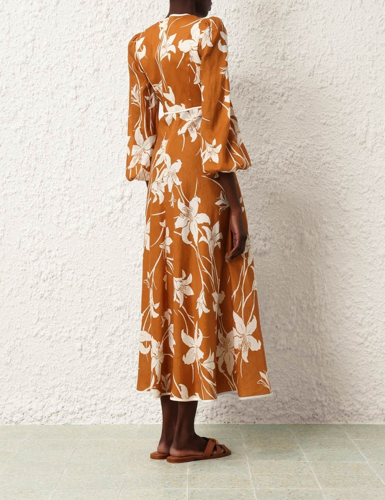 ZIMMERMANN "Acadian" Linen Maxi Dress