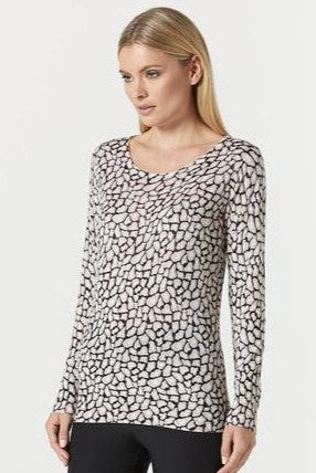 CABLE MELBOURNE "Merino Pebble Print" Jumper