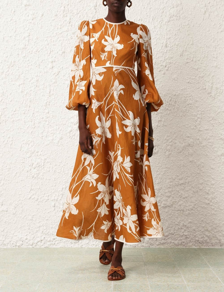 ZIMMERMANN "Acadian" Linen Maxi Dress