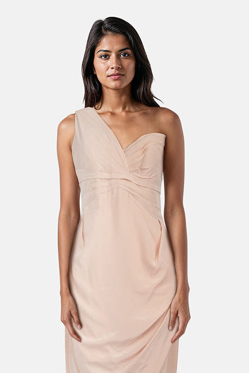 ZIMMERMANN "One Shoulder Silk Crepe" Dress