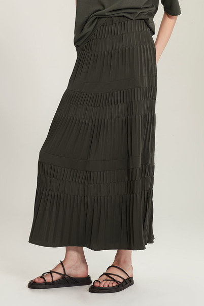 SILLS "Alma" Pleat Midi Skirt