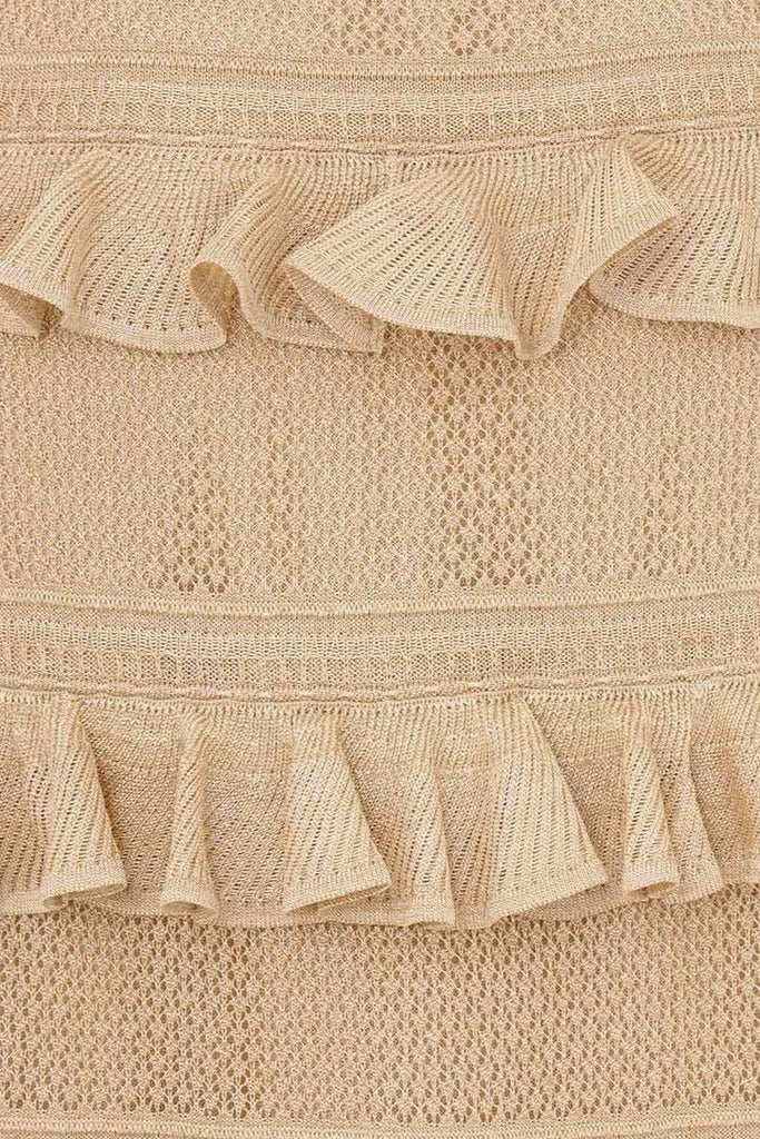 ZIMMERMANN "Waverly Illuminated" Ruffled Crochet Dress