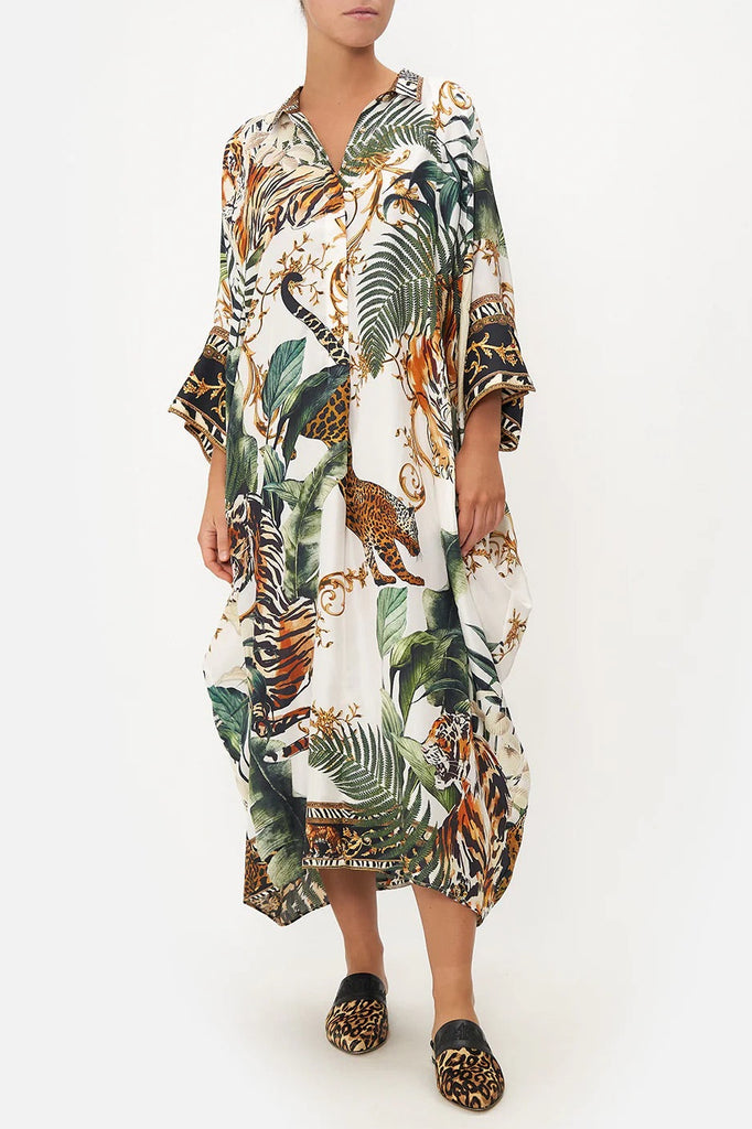 CAMILLA "Tiger TRap Bat Wing" Kaftan
