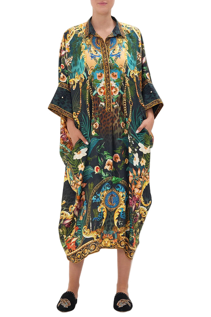 CAMILLA "Fearless Felis"  Bat Wing Kaftan