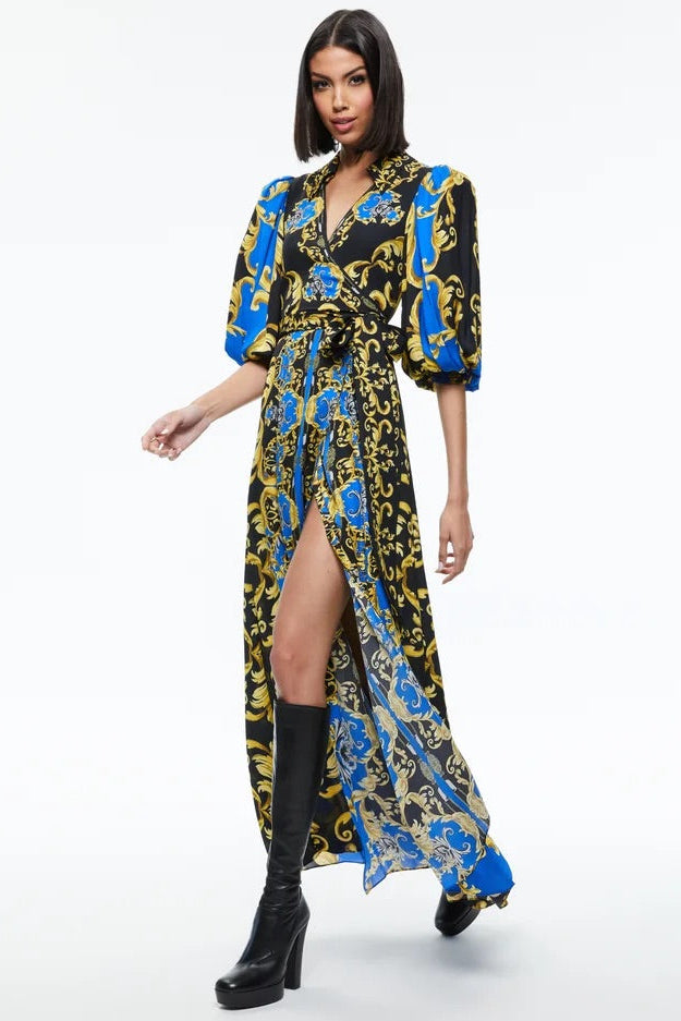 aje transcendent ruffle midi dress AJE 