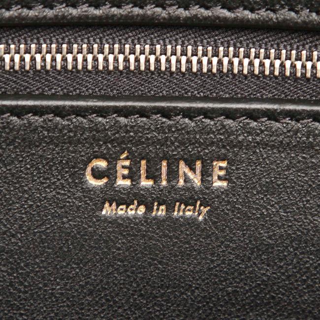 Céline "Diamond Brown Leather Shoulder" Bag