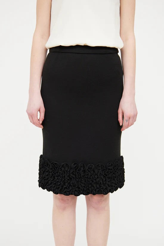 DOLCE & GABBANA "Wool and Ruffle" Skirt