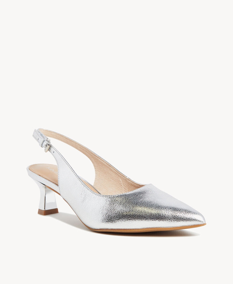 ISABELLA ANSELMI "Devon" Kitten Heel Slingbacks