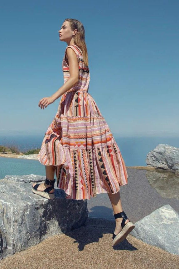 DEVOTION TWINS "Anahita" Midi Dress
