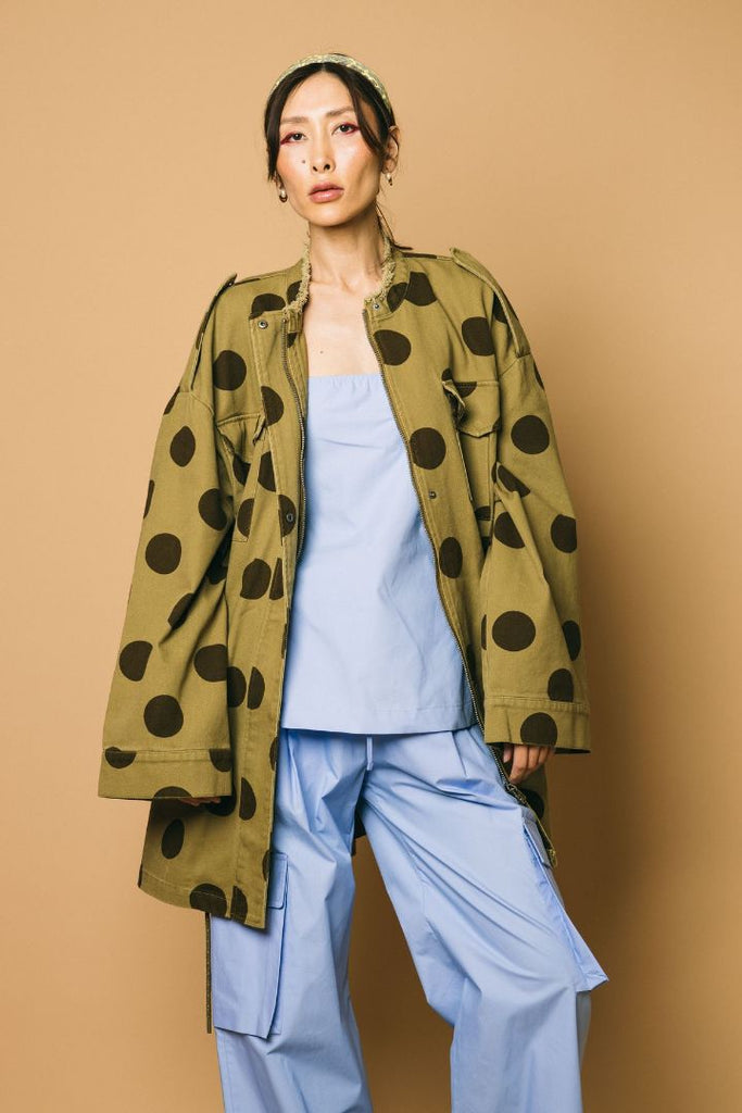 ESSENTIEL ANTWERP "Frigid Spotted" Coat