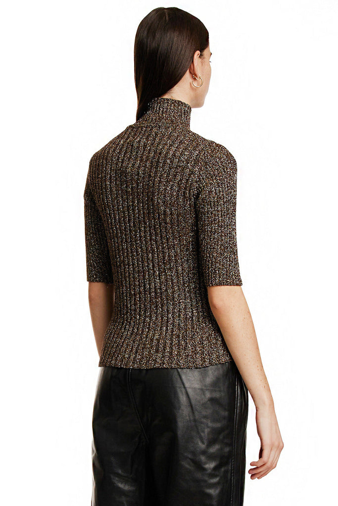 GANNI "Lurex Ribbed" Top