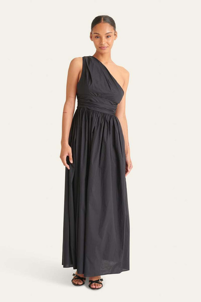 MATTEAU "Gathered" One Shoulder Dress
