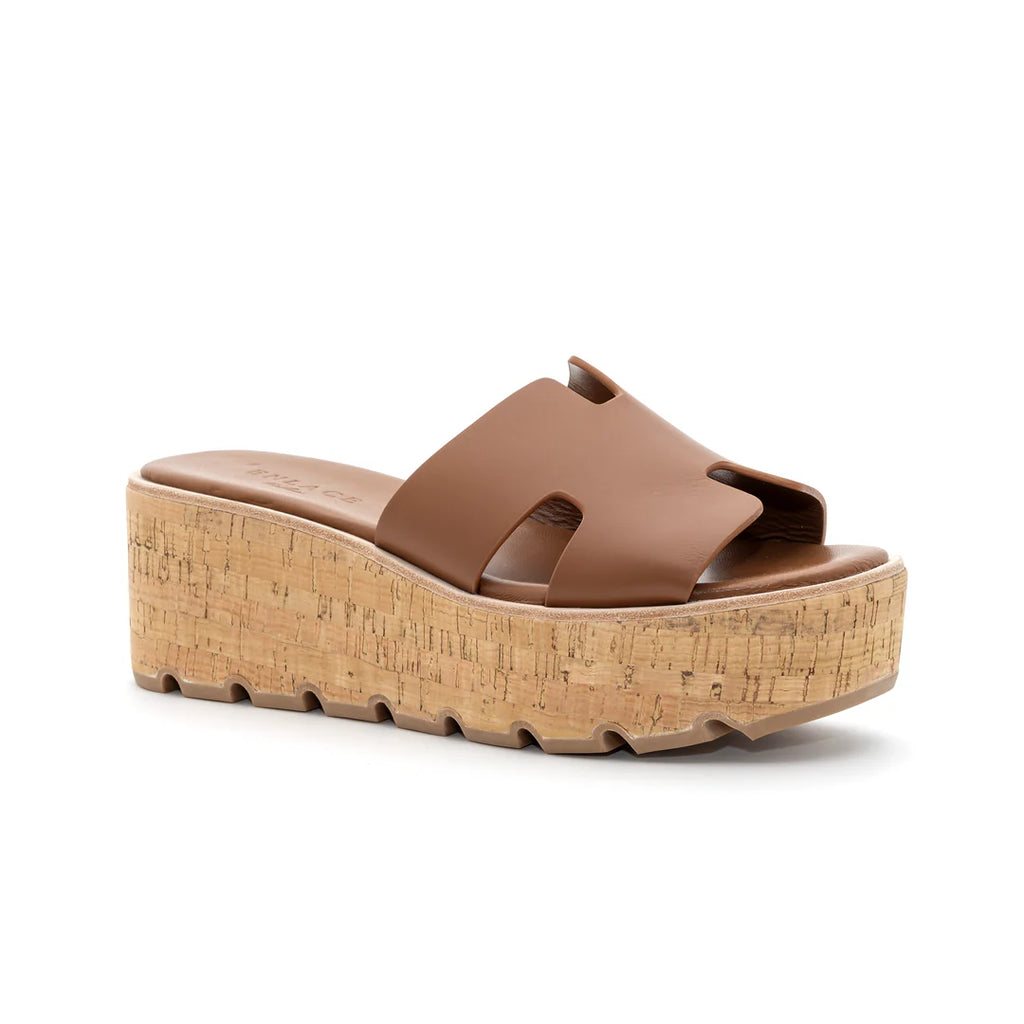 ENLACE Fashion "Cork Platform Slide" Sandals