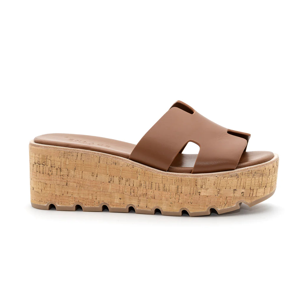 ENLACE Fashion "Cork Platform Slide" Sandals