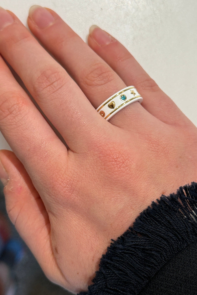 Gucci "Icon 18k With Gemstones" Ring