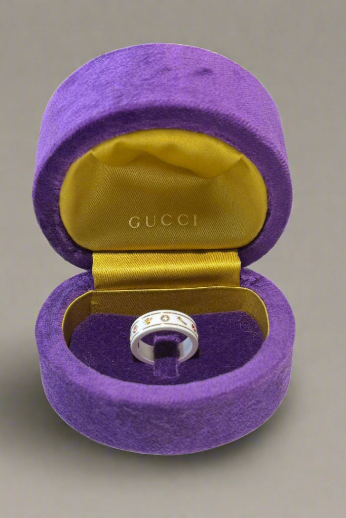 Gucci "Icon 18k With Gemstones" Ring