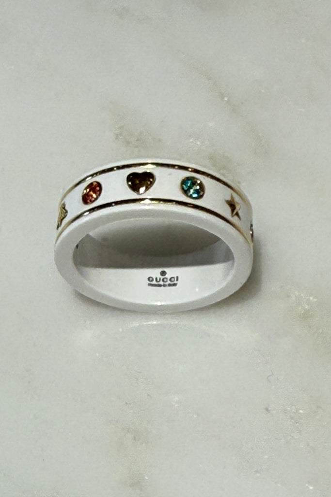 Gucci "Icon 18k With Gemstones" Ring
