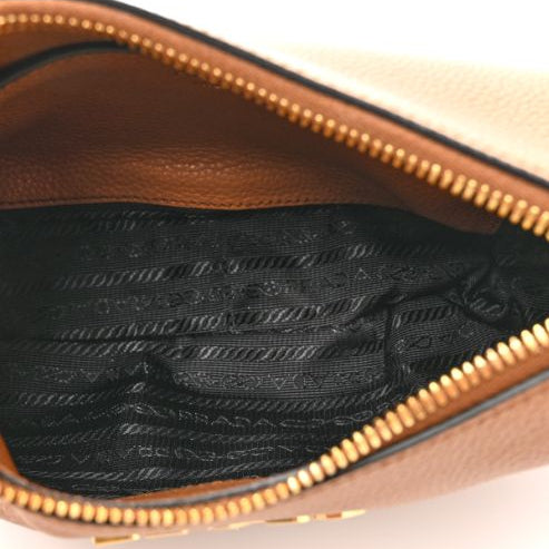 PRADA MILANO " Vitello Phenix Sacca Mini " Bag 24 cm W, 18 cm H ,6 cm D