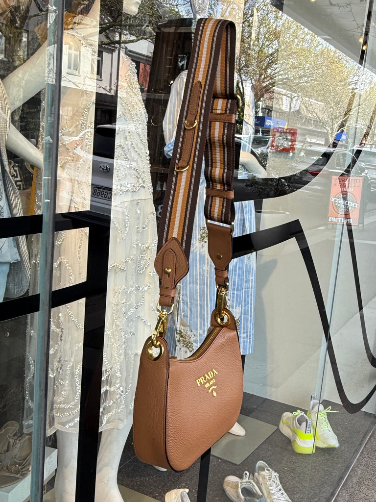 PRADA MILANO " Vitello Phenix Sacca Mini " Bag 24 cm W, 18 cm H ,6 cm D