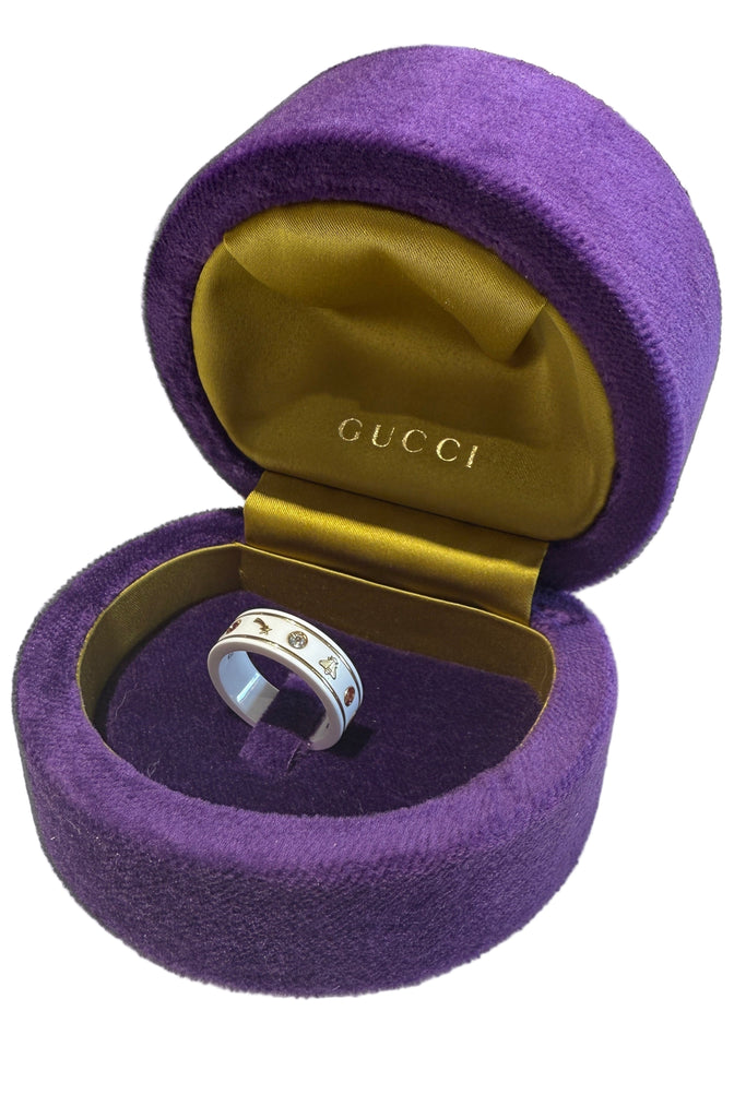 Gucci "Icon 18k With Gemstones" Ring