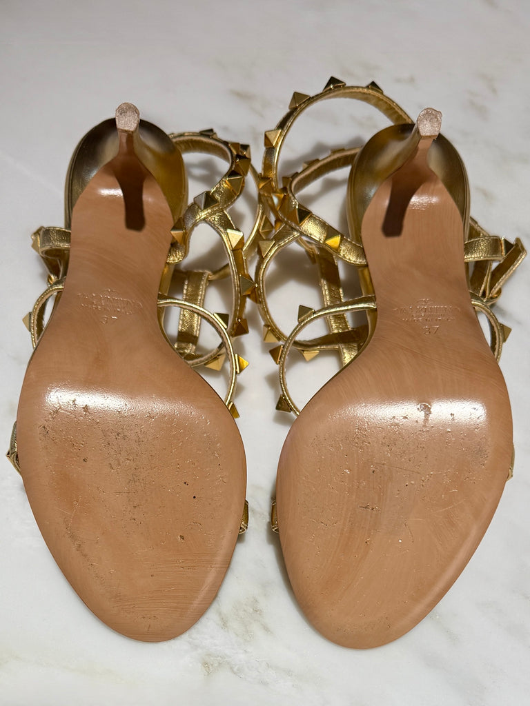 VALENTINO GARAVANI 'Rockstud Cage sandal' Heels
