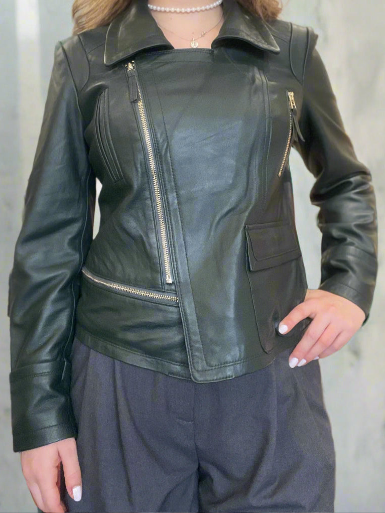 LEATHER ON "Side Zip Biker" Jacket