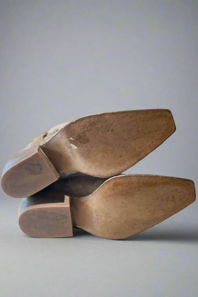 ELENA LACHI "Rebel Hombre Sand Wash" Ankle Boots