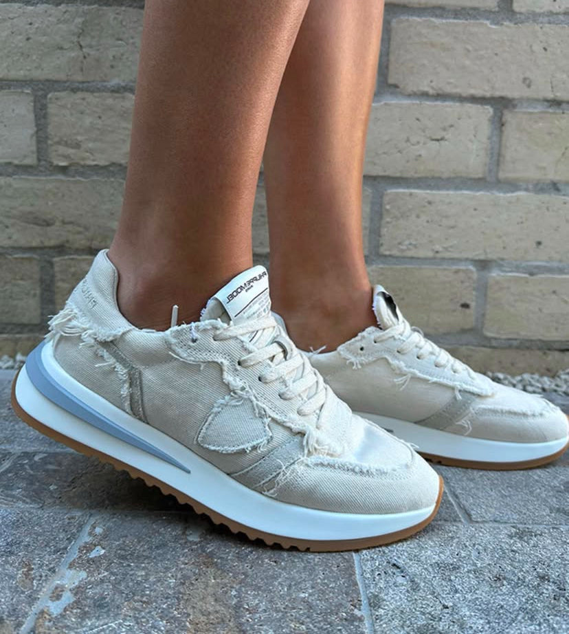 PHILIPPE MODEL "Tropez 2.1 low-top" Sneakers in Distressed Canvas