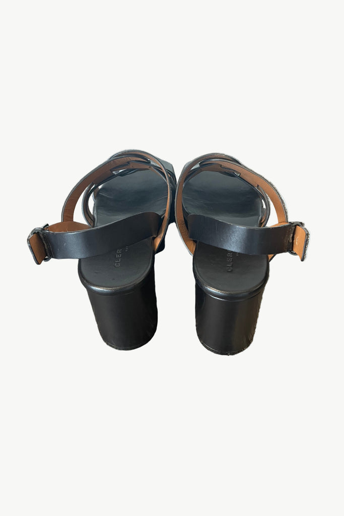 CLERGERIE "Casey" Leather Platform Sandals