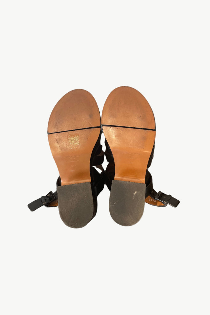 CLERGERIE "Casey" Leather Platform Sandals