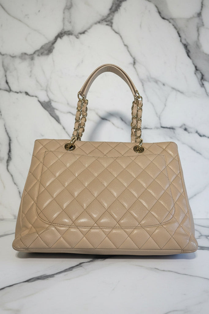 CHANEL "Caviar" Leather Grand Shopping Tote