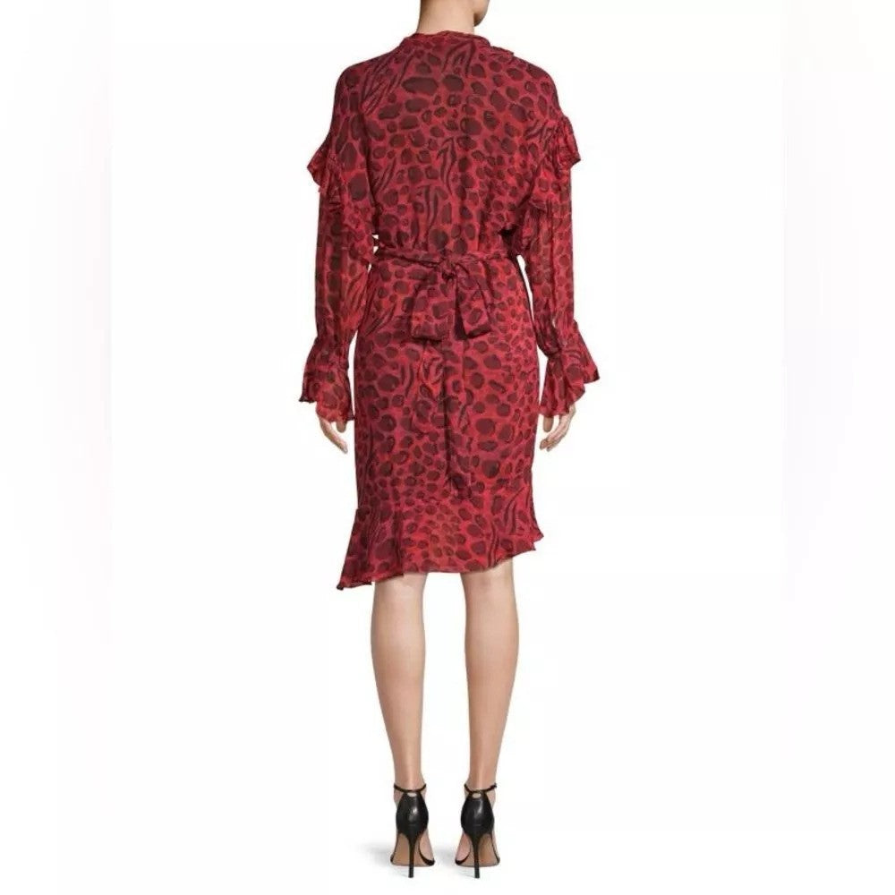 IRO "Leopard" Wrap Dress