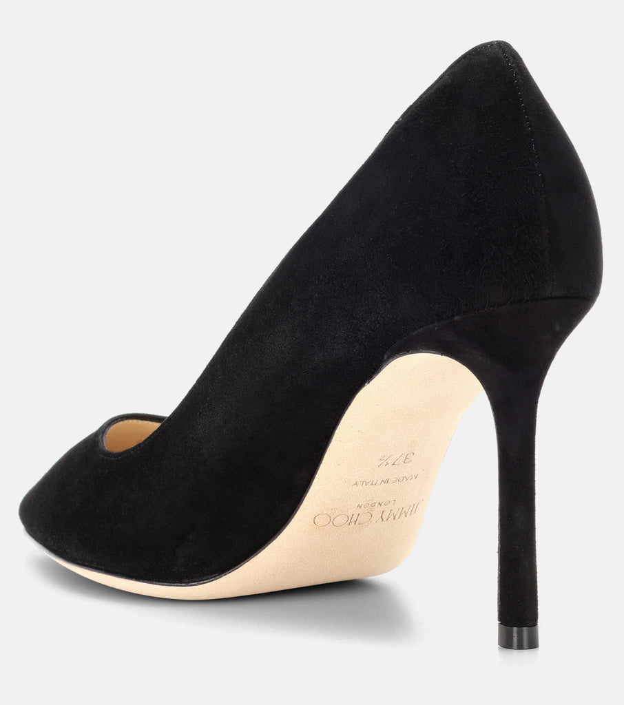 JIMMY CHOO "Romy 85" Suede Pumps