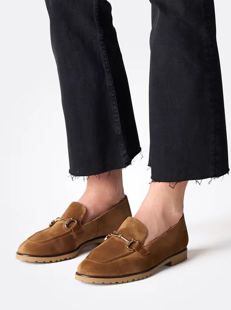 PAUL GREEN "Libby" Tan Suede Loafer