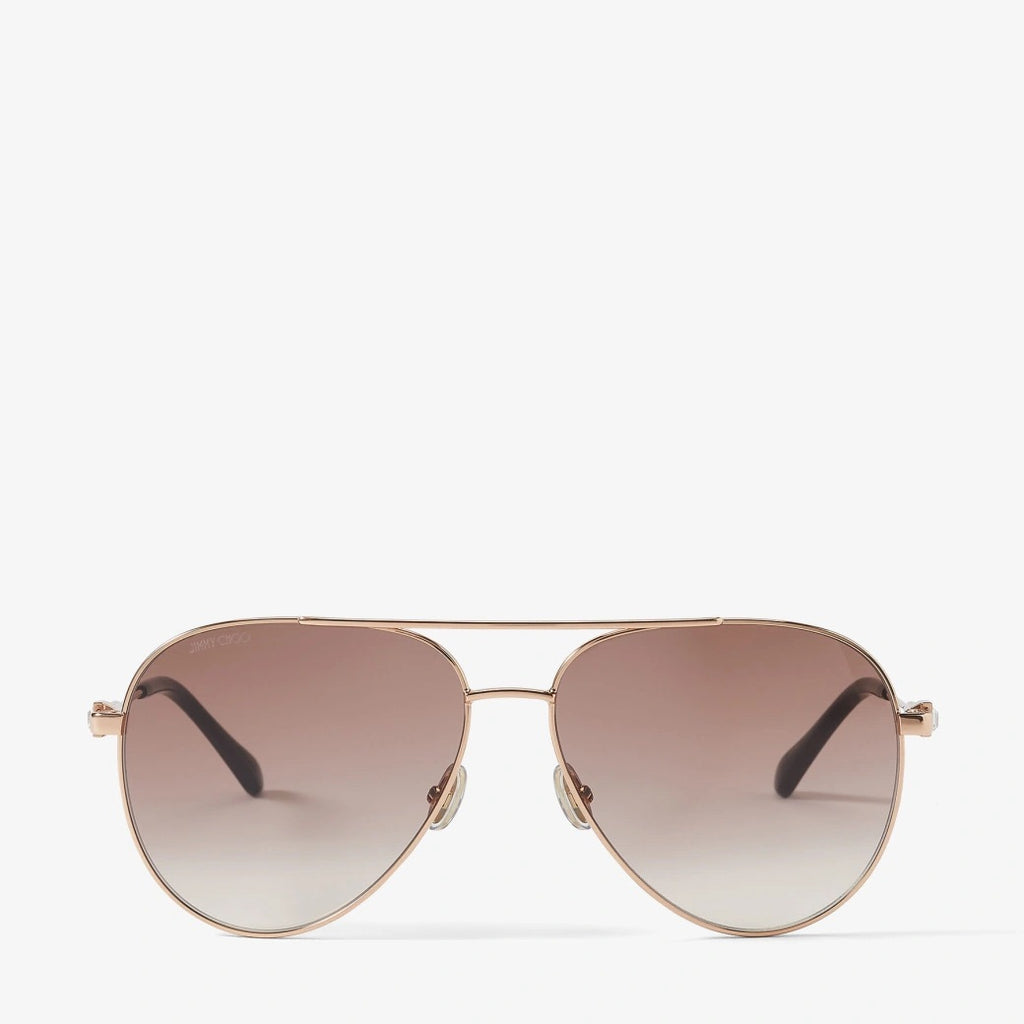 JIMMY CHOO "Olly Aviator" Sunglasses