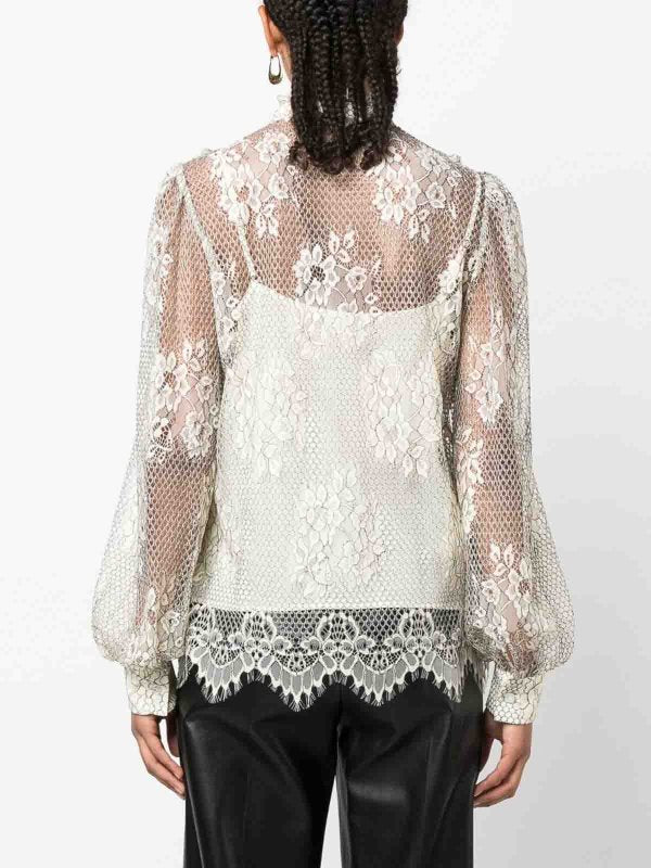 TWINSET MILANO "Layered Chantilly Lace" Blouse