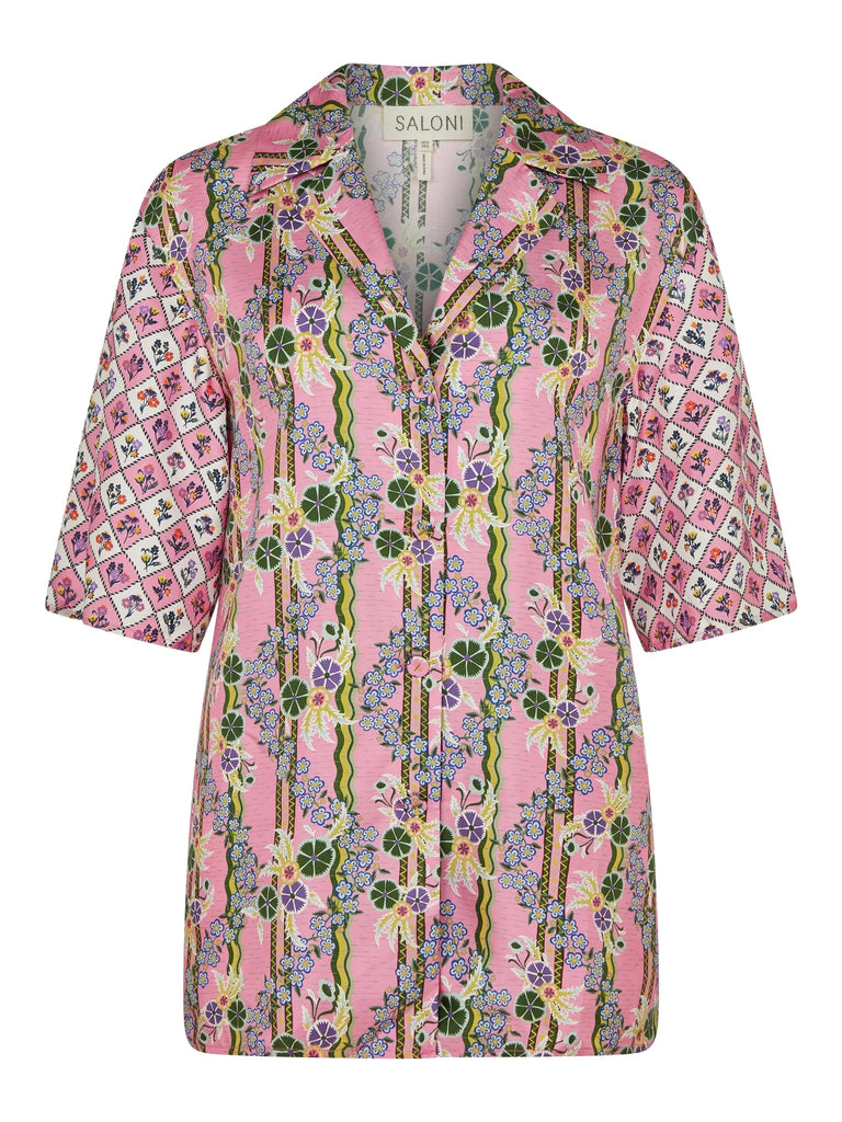 SALONI "Dree Shirt in Verbena Print"