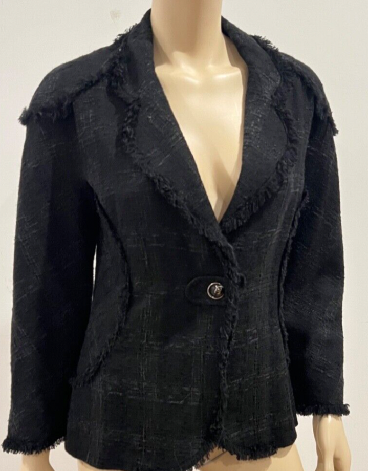 CHANEL "Tweed Fringe Trim" Jacket