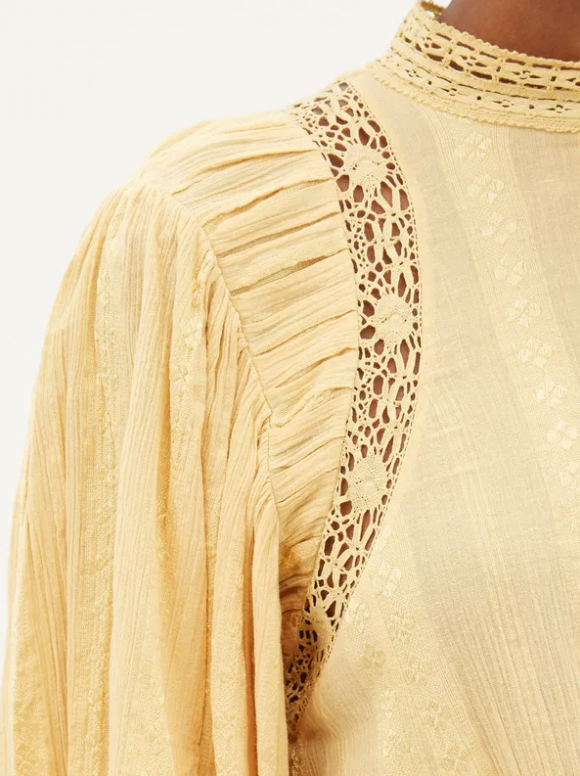 ISABEL MARANT ETOILE "Jassie Keyhole Puff" Blouse