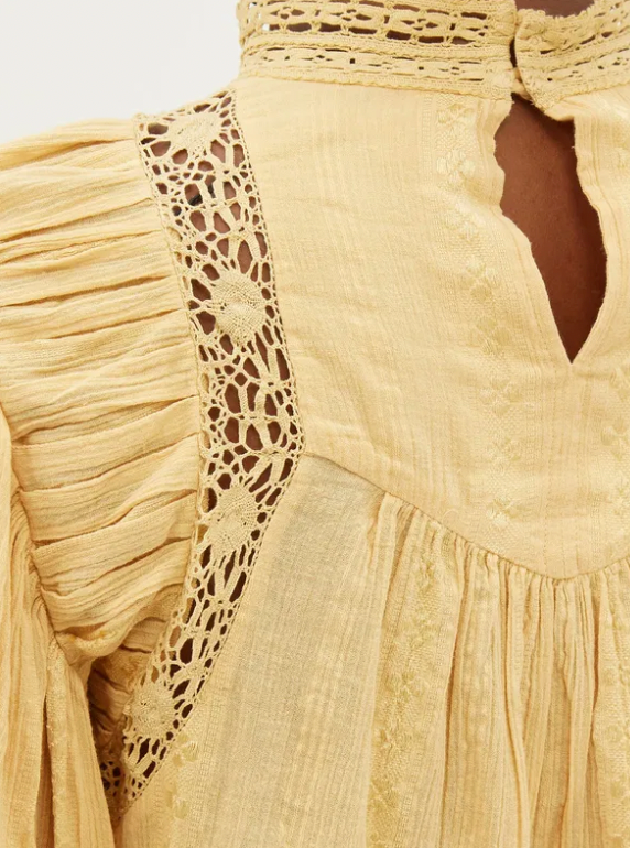 ISABEL MARANT ETOILE "Jassie Keyhole Puff" Blouse