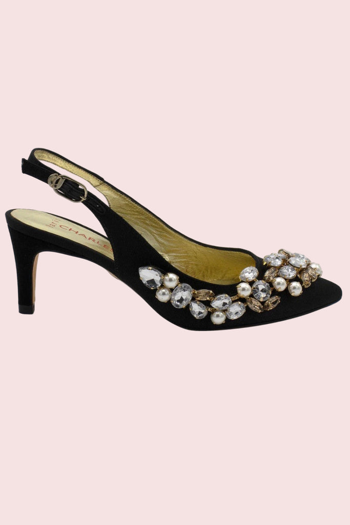 CHARLES JOURDAN "Dounia" Sling Back Heels