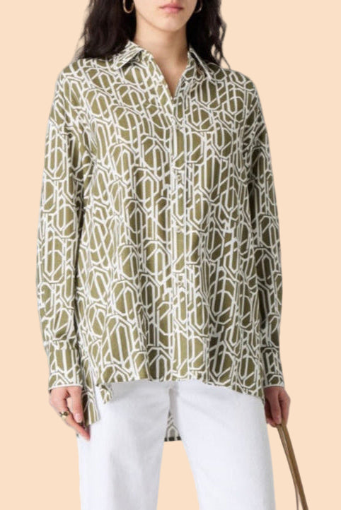 DIANE von FURSTENBERG "Artemis Printed Woven" Shirt