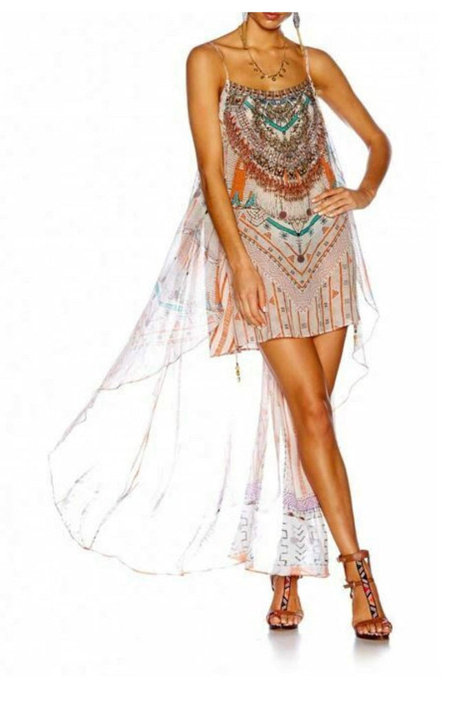 CAMILLA "Desert Rose " Overlay Mini Dress